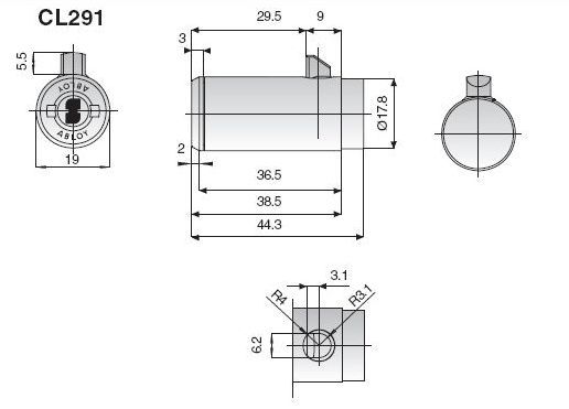 Zamek przemysłowy ABLOY CL291